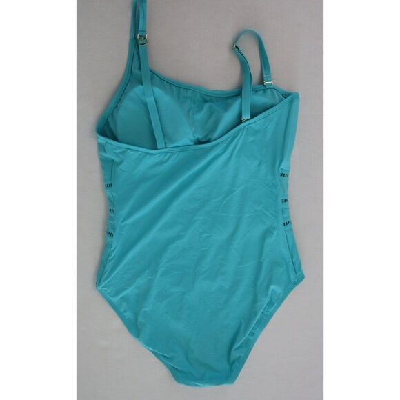 Bleu Rod Beattie Women Sz 14 Blue Behind The Seams One Piece Swimsuit $119 - Picture 9 of 14